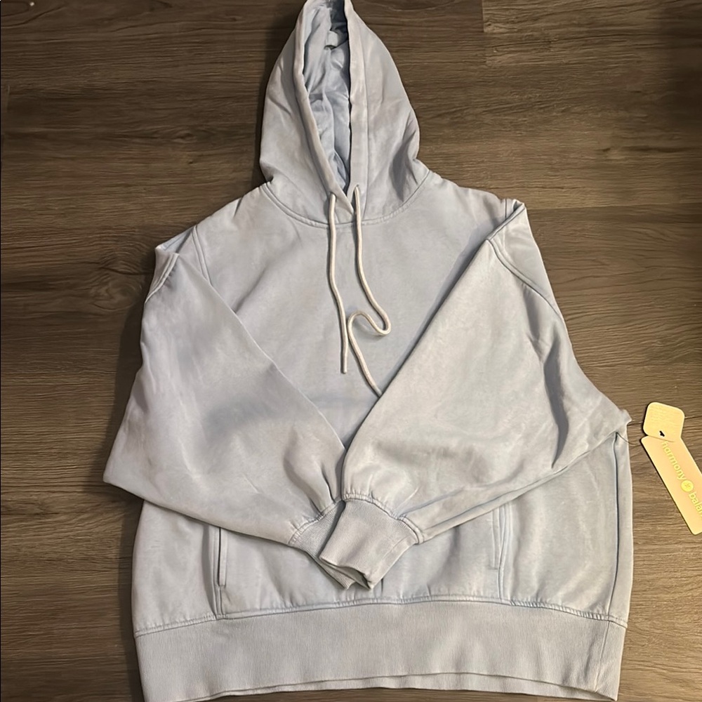 Light Blue fleece Hoodie